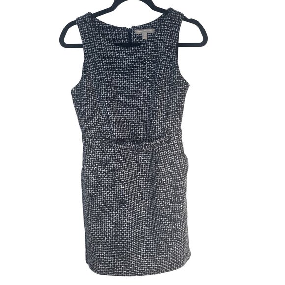 2/$30 Banana Republic 2P Navy & White Tweed Sheath Dress Petite - Picture 6 of 14